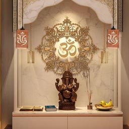 Gojeeva Brown 2 Pieces Rectangle Textured Wooden Traditional Ceiling Lamps-33