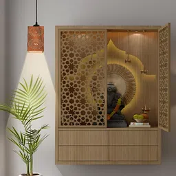 Gojeeva Brown and White 4 Pieces Wooden 10 Watts Rectangular Traditional Ceiling Lamps-8