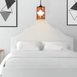 Gojeeva Brown 4 Pieces Rectangle Textured Wooden Contemporary Ceiling Lamps-37