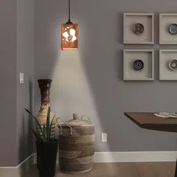 Gojeeva Brown & White 4 Pieces Textured Contemporary Ceiling Lamps-13