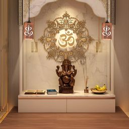 Gojeeva Brown 4 Pieces Wooden 10 Watts Traditional Ceiling Lamp-45