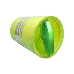 Kuber Industries Set Of 2 Green & Orange Plastic Dustbin With Swing Lid image 4