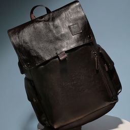 French Accent Men Side Pouch Backpack With USB Charging Port-19