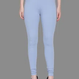 SPIFFY Women Blue Solid Leggings-picture-56
