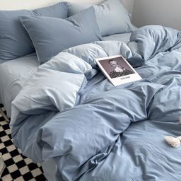 JC HOME Blue Double XL Bedding Set-45