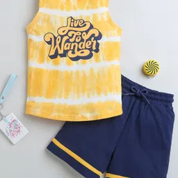 BUMZEE Boys Dyed T-shirt with Shorts-image-38