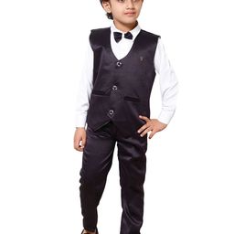 FOURFOLDS Boys Purple & White 3 Piece Suit-picture-20