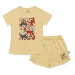 JusCubs Girls Printed Pure Cotton T-shirt With Shorts-image-5