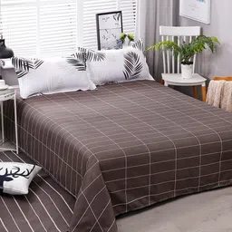 JC HOME Brown & White Printed Bedding Set-picture-48