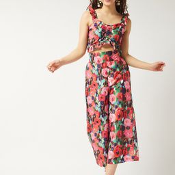 Zima Leto Women Printed Top with Trousers-image-80