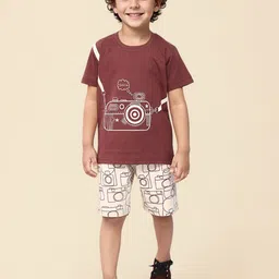 Toonyport Boys Printed Pure Cotton T-shirt With Shorts-image-90
