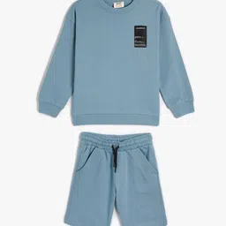 Koton Boys Pure Cotton T-shirt With Shorts-picture-20