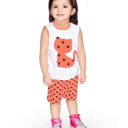 BAESD Boys Printed Sleeveless Pure Cotton T-shirt With Shorts-image-76