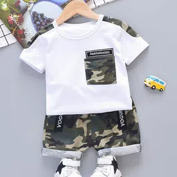 Googo Gaaga Boys Printed Pure Cotton Round Neck T-shirt With Short-picture-58