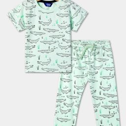 R&B Infants Boys Conversational Printed Pure Cotton Night suits-picture-24