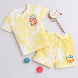 BUMZEE Boys Dyed Pure Cotton T-shirt With Shorts-image-25