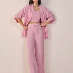 AND Women Striped T-shirt with Trousers-35
