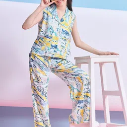 Stylo Bug Girls Printed Shirt with Trouser-image-98