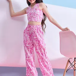 Stylo Bug Girls Printed Top with Trouser-image-91