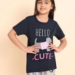 YK Girls Printed T-shirt With Shorts-picture-43