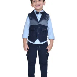 BAESD Boys Printed Shirt with Trousers-image-12