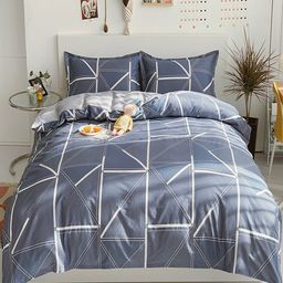 JC HOME Grey Printed Pure Cotton Bedding Set-picture-17