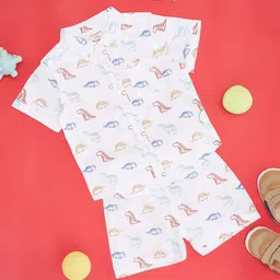 Pantaloons Baby Boys Printed Shirt with Shorts-23