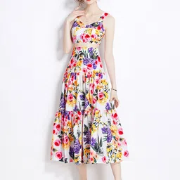 JC Collection Floral Printed Crop Top With Skirt-picture-51
