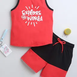 BUMZEE Boys Printed T-shirt with Shorts-18