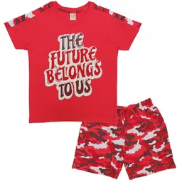 Clothe Funn Boys Printed T-shirt With Shorts-image-45