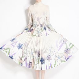 JC Collection Floral Printed High Neck Top & Skirt-picture-57