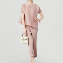 JC Collection Self-Design Boat Neck Top With Trouser-image-18