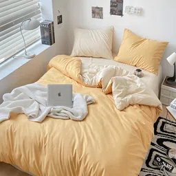 JC HOME Cream 4 Pieces Bedding Set-18