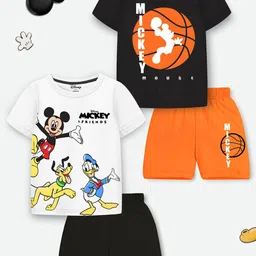 YK Disney Boys Pack of 2 Mickey & Friends Printed T-shirt with Shorts-32