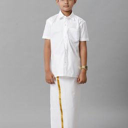 Ramraj Boys Casual Shirt With Dhoti-55