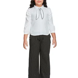 Peppermint Girls Striped Top with Trousers-image-46