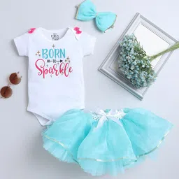 TINY MINY ME Girls Embellished Top with Skirt-image-71