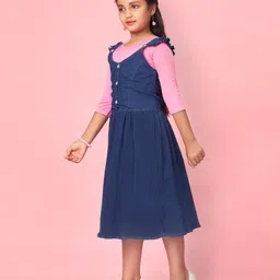 BAESD Girls T-shirt with Dungarees-image-24