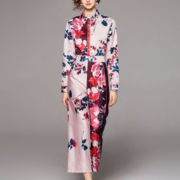JC Collection Printed Shirt with Trousers-image-64