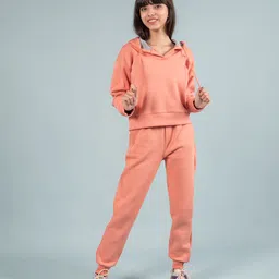 TWEENY MINI Girls Hooded Cotton T-shirt with Pyjamas-image-14