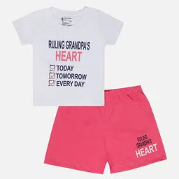 Bodycare Kids Girls Printed T-shirt with Shorts-image-51