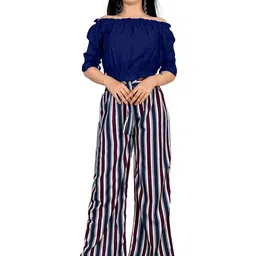 BAESD Girls Off-Shoulder Crop Top With Palazzo-image-76