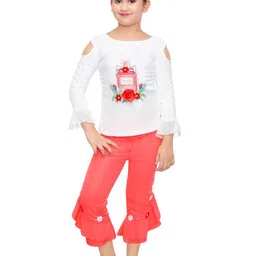 BAESD Girls Printed Top with Capris-image-82