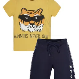 PLUM TREE Boys Printed T-shirt with Shorts-image-62