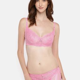 Lady Love Women Pink Self Design Lingerie Set LLSET9031Pink30B-image-10