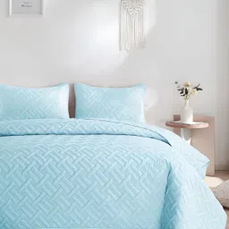 bsb home Blue Cotton Double King Superfine Bedding Set-image-11