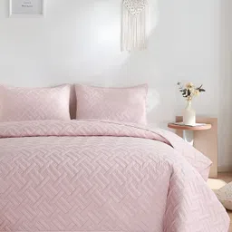 bsb home Pink Cotton Double King Superfine Bedding Set-image-20