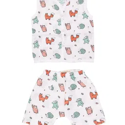 A Toddler Thing Kids Printed Organic Cotton Shirt With Shorts-image-91