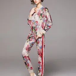 JC Collection Printed Sweatshirt with Trousers image 3