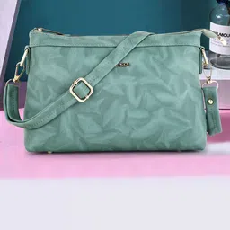 WOMEN MARKS PU Oversized Structured Sling Bag with Fringed-12